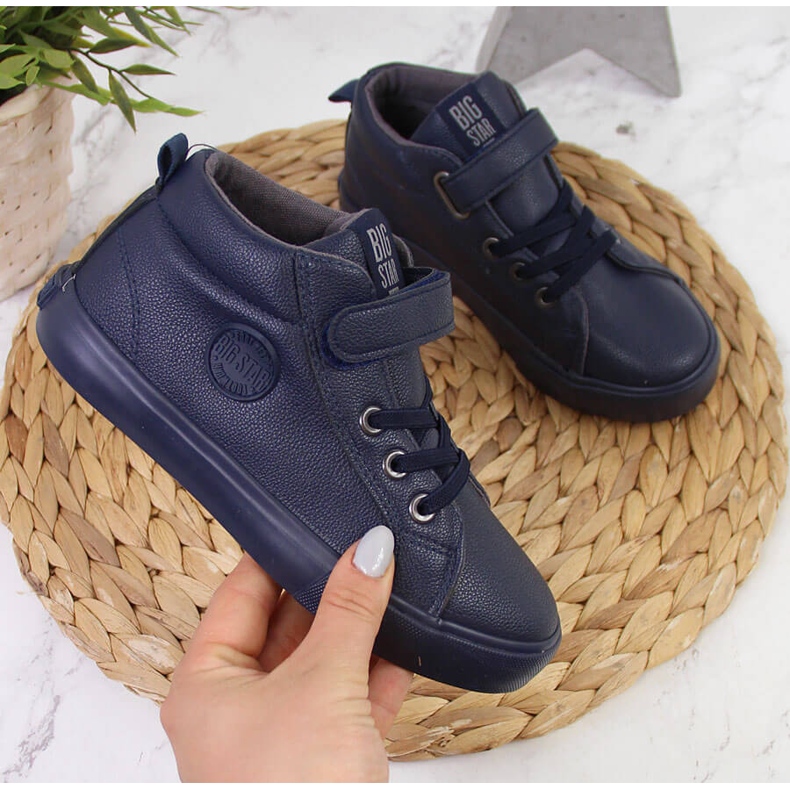 Big Star EE374003 marinblå high-top sneakers 1