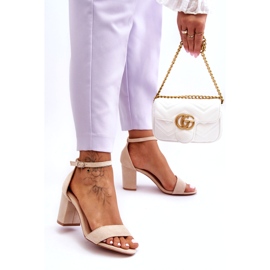 Kvinnors eko-senendarisandaler beige 2