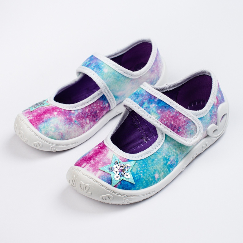 SHELOVET Flerfärgade 3F tofflor för tjejer mångfärgad 1