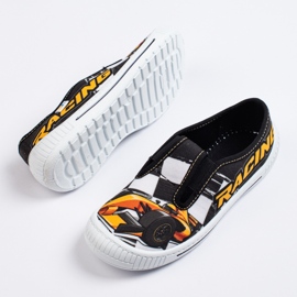 SHELOVET Tofflor för en pojke 3F bil svart 1