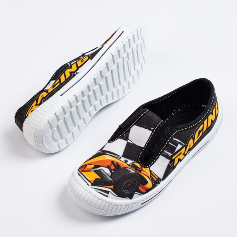 SHELOVET Tofflor för en pojke 3F bil svart 1