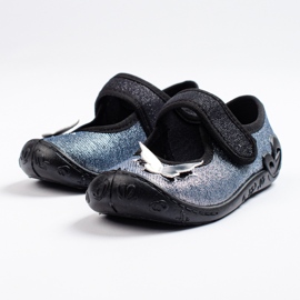 SHELOVET 3F butterfly tofflor för tjejer grå 2