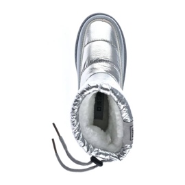 Silver metallic snöstövlar för tjejer Big Star KK374218 1