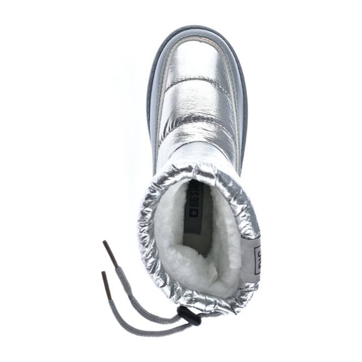 Silver metallic snöstövlar för tjejer Big Star KK374218 1
