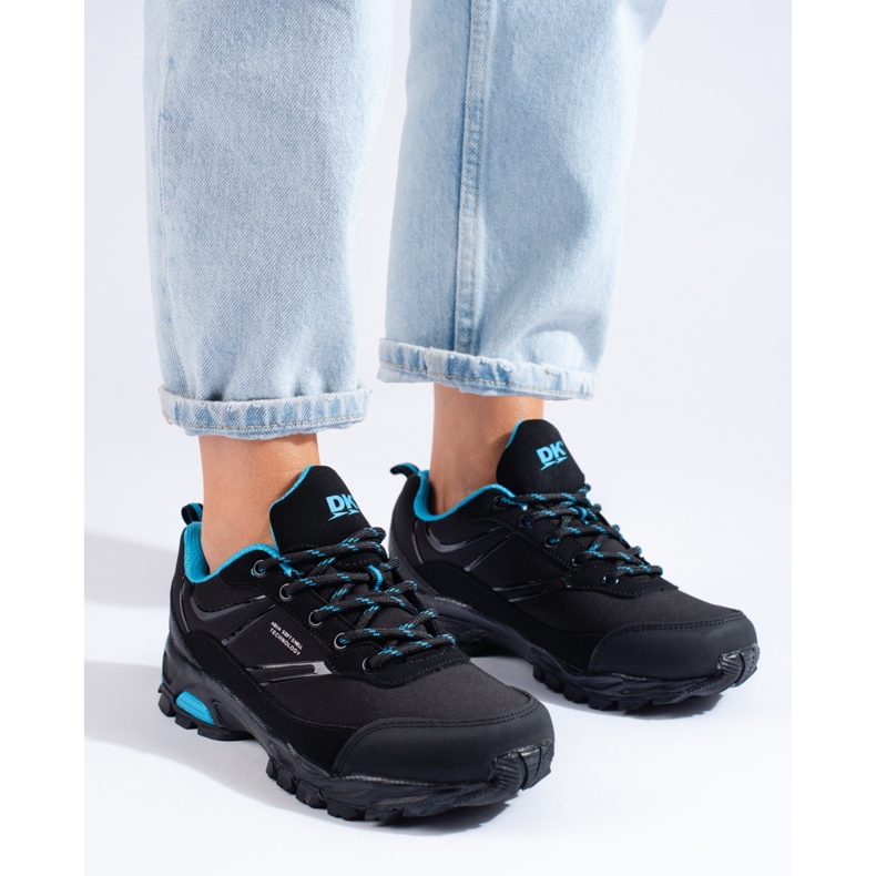 DK svarta och blå sportvandringsskor för kvinnor 1