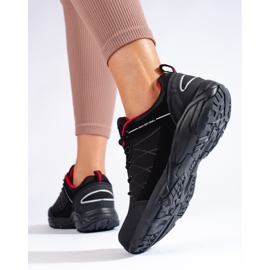 DK vattentäta svarta och röda vandringsskor för kvinnor 2