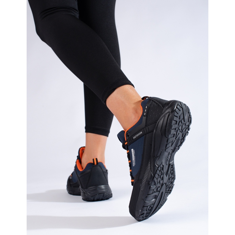 Kvinnors utomhusvandringsskor DK marinblå och svart 2