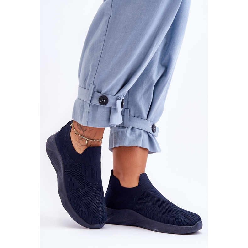 PG1 Slip-on sportskor dam Navy Claris blå 1