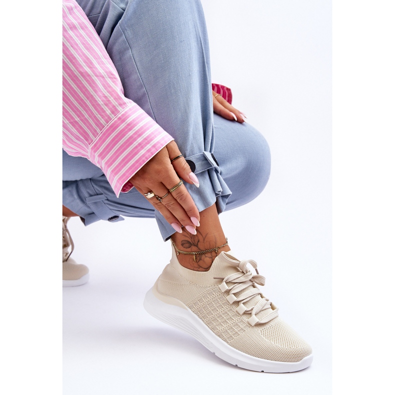 PG1 Klassiska damsportskor Ljusbeige Nickilla 1