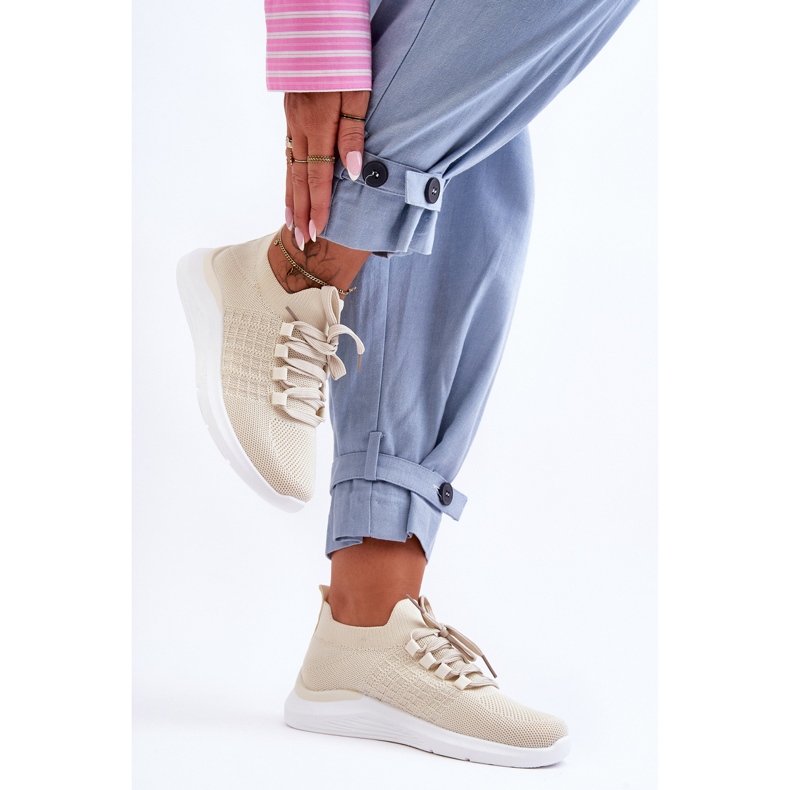 PG1 Klassiska damsportskor Ljusbeige Nickilla 2