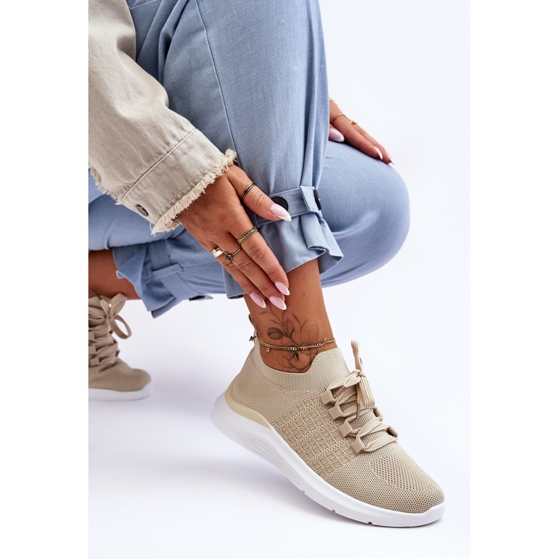 PG1 Klassiska damsportskor Beige Nickilla 2