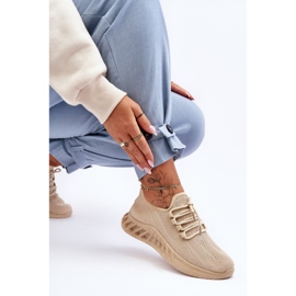 PG1 Slip-on Textile Sneakers för kvinnor Beige Venett 1