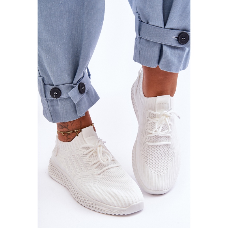 PG1 Slip-On Textile Trainers för kvinnor Vit Zauna 2