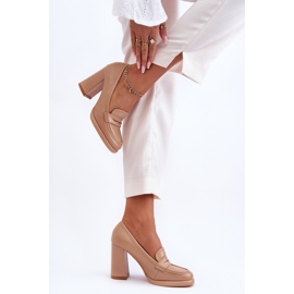 PS1 Fashionabla Pumps På Beige Florens 2