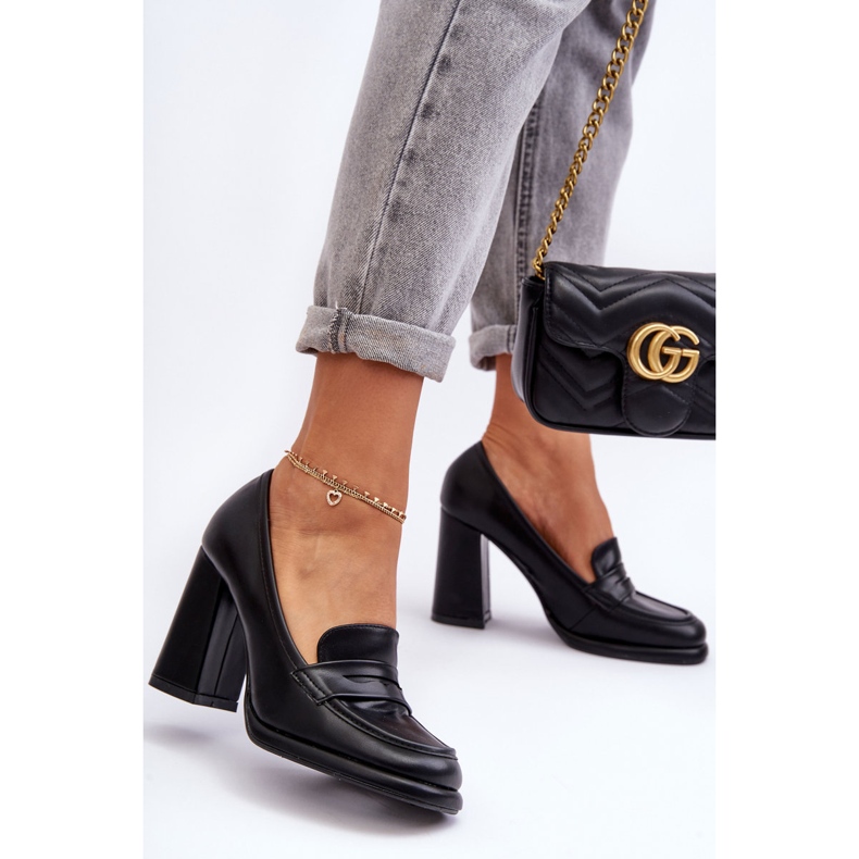 PS1 Fashionabla Pumps På En Klack Svart Florence 1