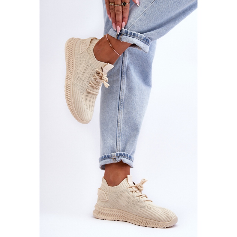 PG1 Slip-On Textile Trainers för kvinnor Beige Zauna 1