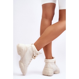 PS1 Damsportskor Mocka med kedja Beige Tymagio 1