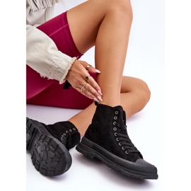 PS1 High Top Sneakers i mocka dam Svart Eleamia 2