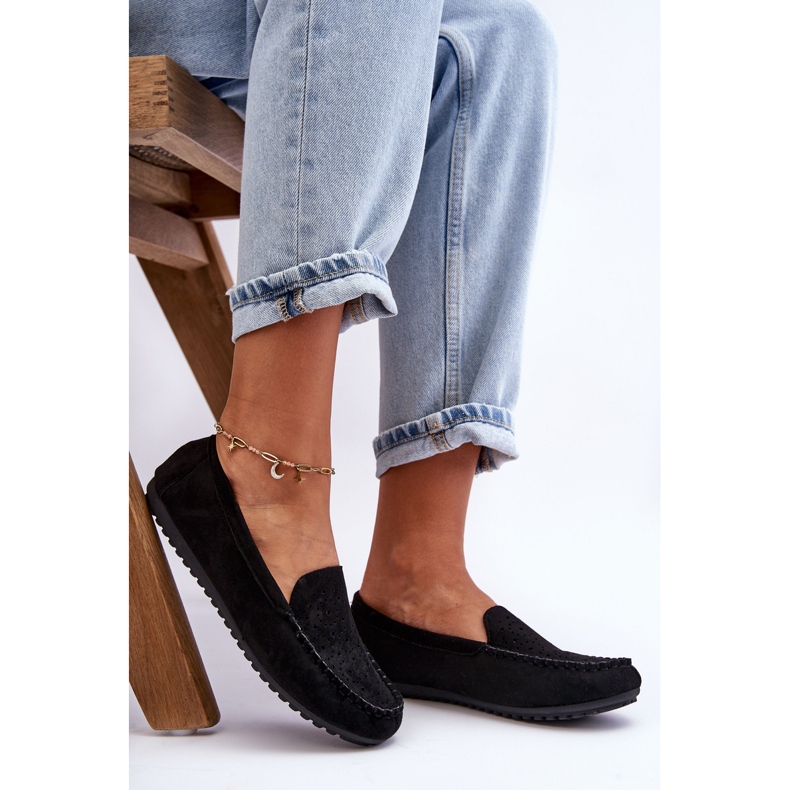 Mocka Loafers damer Svart Molly 1