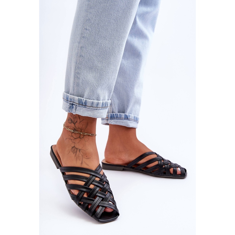 PS1 Damsandaler med ränder Svart Doralia 1