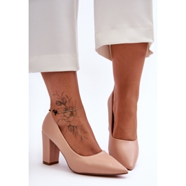 Klassiska Heel Pumps Naken Odessa beige 2