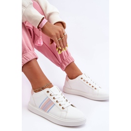 PG1 Läder Damsportskor Vita och Rosa Rilee 1