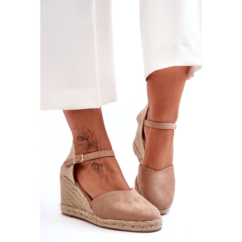 Sandaler i mocka Beige 5