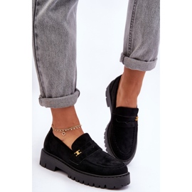 PS1 Loafers i mocka med svart Esperta-dekoration 2