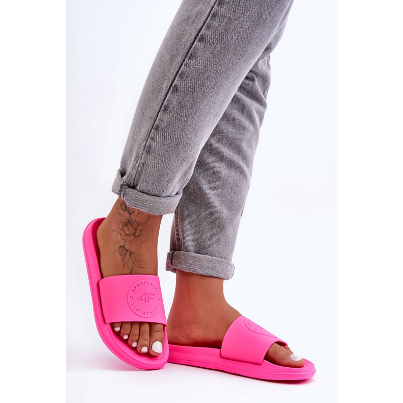 Sporttofflor dam 4F 4FSS23FFLIF069-53S Fuchsia rosa 1