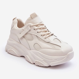 PG1 Chunky Platform Sneakers dam Beige Agnenia 1