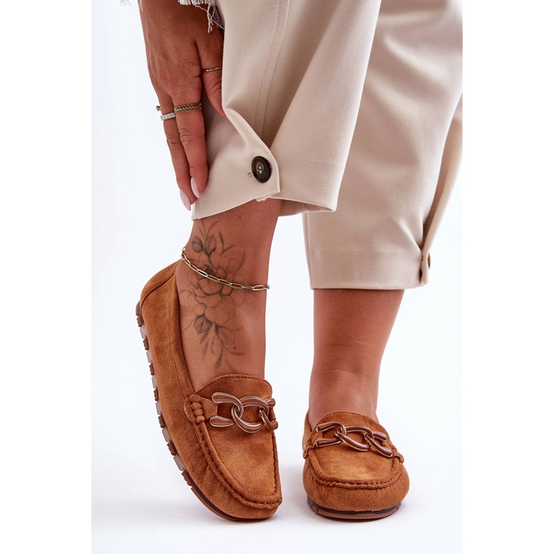 PG1 Flat Loafers i mocka för kvinnor Brun Appia 1