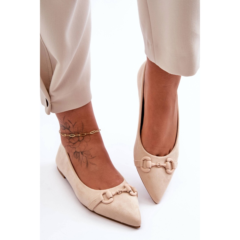 PG1 Mocka Ballerinas Med Beige Noldaia dekoration 2