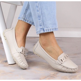 Läder Loafers dam Filippo DP4547 Beige 2