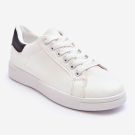 Klassiska sportskor för kvinnor, vit och svart Corrine 1