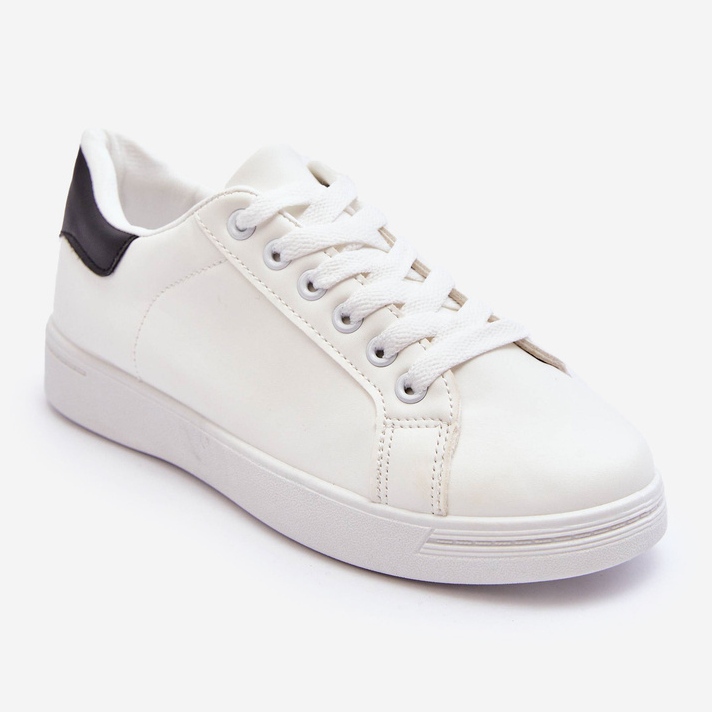 Klassiska sportskor för kvinnor, vit och svart Corrine 1