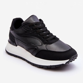 PG1 Damsportskor för plattform Svartvit Henley 1