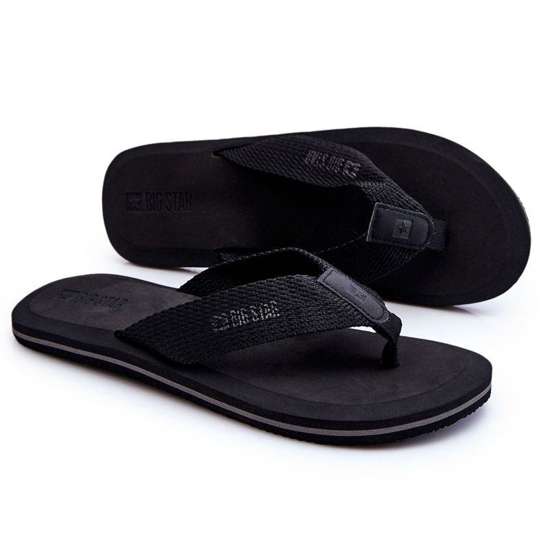 Foam Flip Flops för män Big Star LL174618 Svart 4
