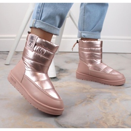 Metalliska snöstövlar Big Star W INT1589C rosa 2