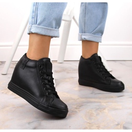 Big Star W INT1899A isolerade wedge sneakers svarta 2