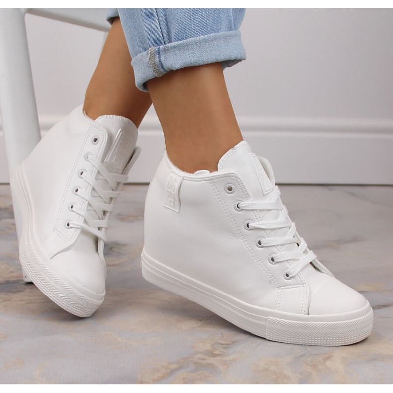 Big Star W INT1899B isolerade wedge sneakers vita 1