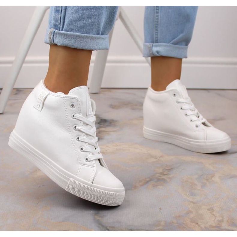 Big Star W INT1899B isolerade wedge sneakers vita 2