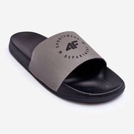 Klassiska herrtofflor 4F 4FSS23FFLIM074-25S Grå-svart 1