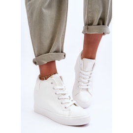 Big Star Sneakers i läder, dam MM274002 Vit 1