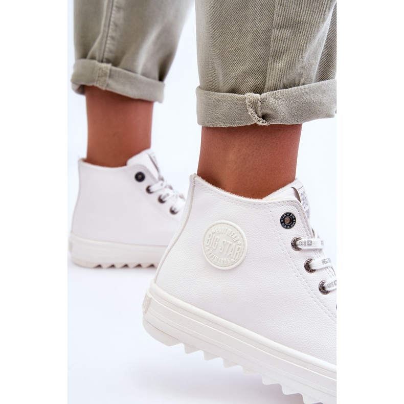 Dam Sneakers Big Star High Warm White GG274108 vit 1