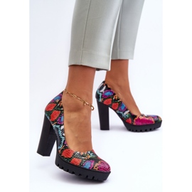 Läderhälpumpar Maciejka 02629-56 Flerfärgad mångfärgad 1