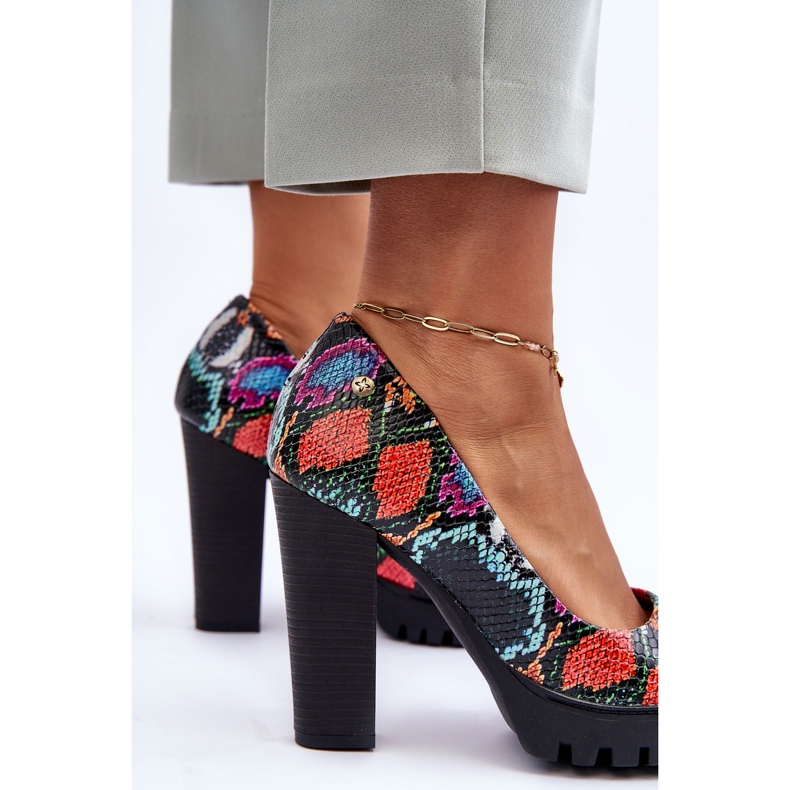 Läderhälpumpar Maciejka 02629-56 Flerfärgad mångfärgad 2