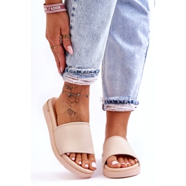 Platformtofflor dam Big Star LL274933 Beige 3