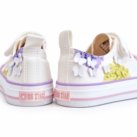 Låga kardborrsneakers för barn Big Star LL374061 Vit 1