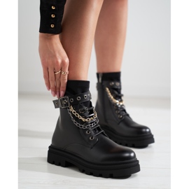 Kvinnliga arbetare med Shelovet-kedjor svart 1