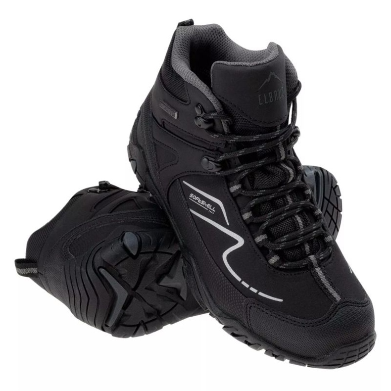 Elbrus Maash Mid Wp Teen skor 92800377078 svart 1